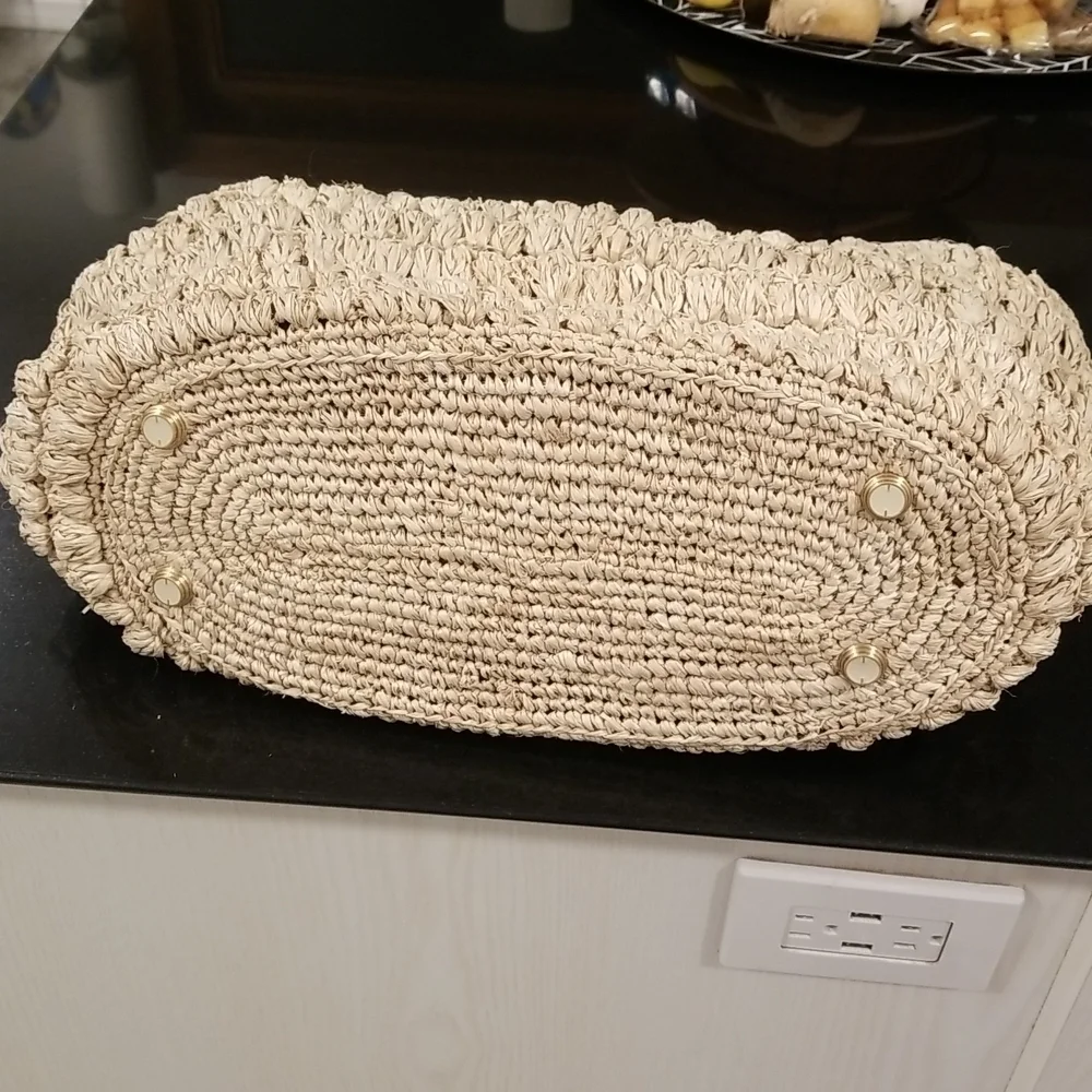 💕CULT GAIA💕 Naima Tote Bag Woven Raffia ~ Off White NWT